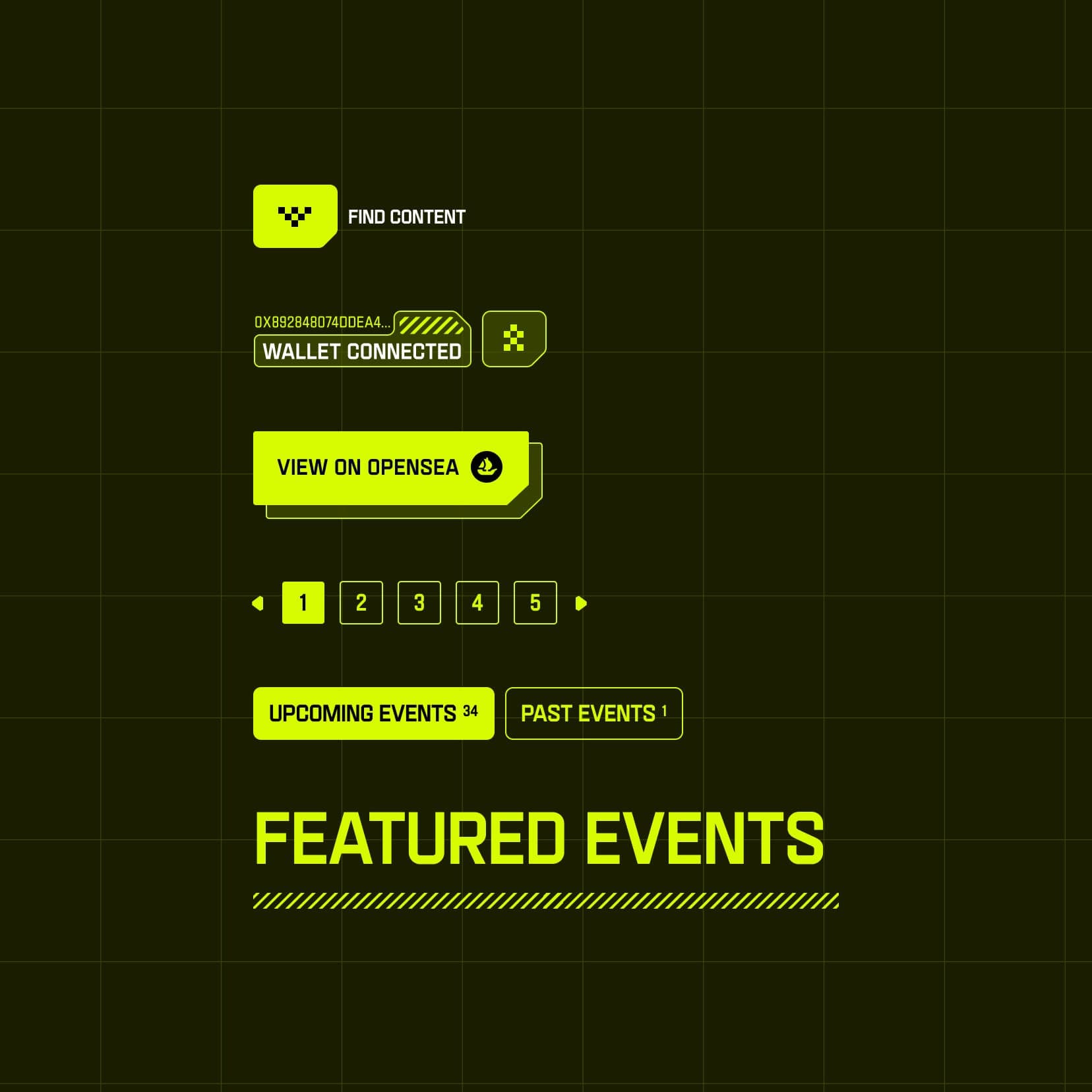 UI in the same colours